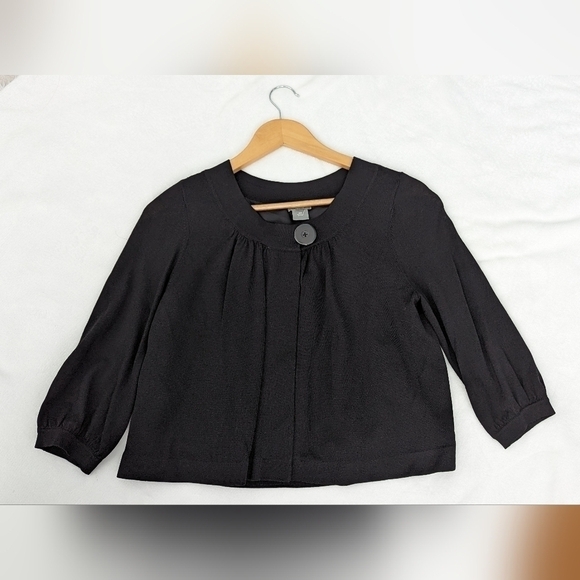 Ann Taylor 100% Silk  Cardigan 3/4 Sleeve Casual Size MP - Picture 9 of 11